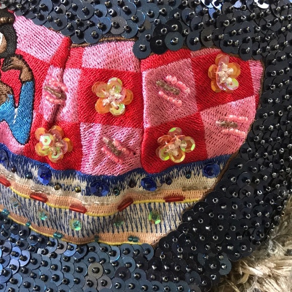 Beautiful Hand-Made Studs Embellished and Embroidery Baseball Hat, Cowgirl, OS main image 6